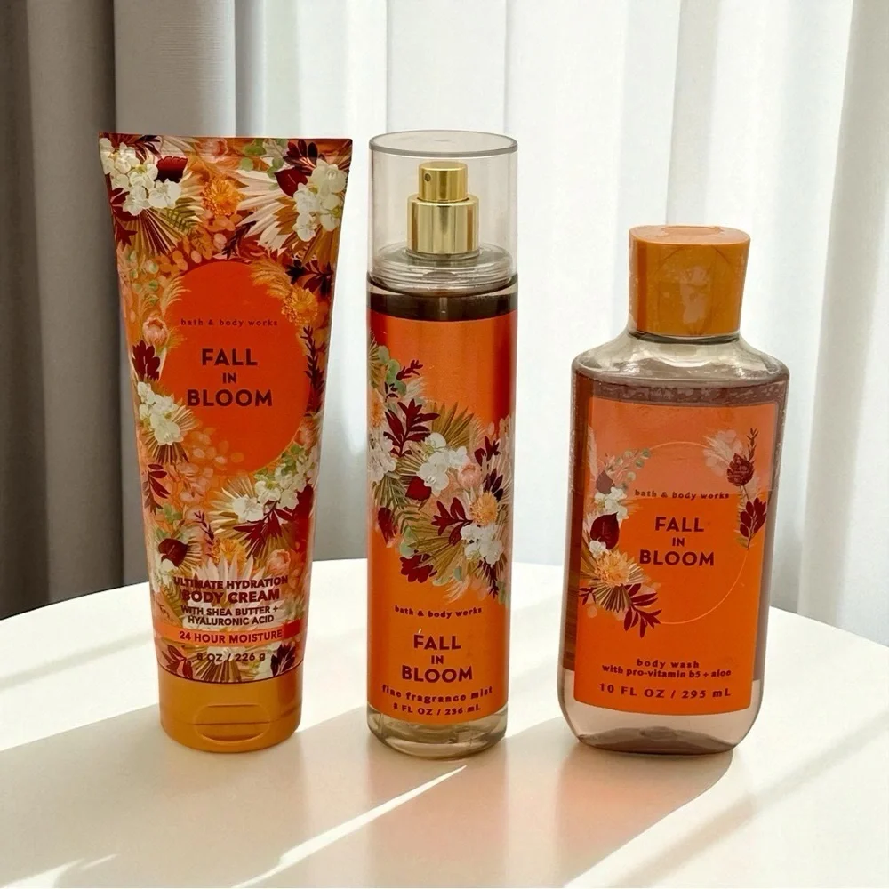 Bath and Body Works Fall in Bloom Lotion Body Care Gift Set NWT